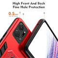 Pikkukuva 2 / 5: Honor X7a 4G Piilotettu Jalusta Puhelinkotelo TPU+PC Takakuori Sormirenkaalla ja Hihnalla Multicolor Style B