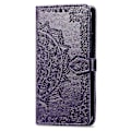 Miniatyrbild 5 av 5: Plånboksfodral för iPhone 16 Pro Max Mandala Blomma Läder Telefonskal Ställ - Grön Multicolor Purple