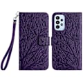 Miniatyrbillede 1 af 5: Til Samsung Galaxy A23 5G (Global Version)/A23 4G Telefon Cover PU Læder Wallet Telefon Etui Multicolor Style D