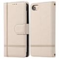 Miniatyrbillede 1 af 5: PU læder tegnebogsetui med 2 stropper til iPhone SE/SE/7/8 4,7 tommer Multicolor Beige