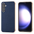 Miniatyrbild 1 av 5: För Samsung Galaxy S23 Fe Litchi Texture Phone case Läderbelagd Pc+tpu Cover Blue