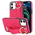 Pikkukuva 1 / 5: iPhone 12 mini -kotelo aaltokuviolla PU+TPU jalustalla Multicolor Rose
