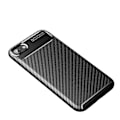 Miniatyrbillede 1 af 5: Carbon Fiber TPU Blødt Mobiltelefon Cover til iPhone SE (2020)/SE (2022)/8/7