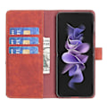 Miniatyrbillede 3 af 5: BINFEN COLOR BF05 Etui til Samsung Galaxy Z Fold6 5G PU Læder Geometrisk Telefon Cover Multicolor Style B