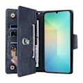 Pikkukuva 2 / 5: Samsung Galaxy A06 -puhelimen kotelo vetoketjullinen lompakko nahkainen jalusta puhelimen suojus niittikoriste Multicolor Style B