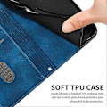 Miniatyrbillede 5 af 5: Til TECNO Camon 30 Pro 5G Mobiltelefon Etui Trekant Præget Læder Støtte Cover Multicolor Style A