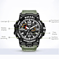 Miniatyrbild 4 av 5: Smael Dual Display Digital Led Watch Pointer Typ Quartz Elektriska klockor Relogio Masculino Uomo Sportklocka 1545 CAMOARMYGREEN
