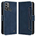 Pikkukuva 1 / 5: ZTE Blade A53 Pro -kotelo, naarmuuntumaton PU-nahkainen puhelimen suojus lompakkotelineellä Multicolor Style D