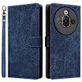 Miniatyrbillede 1 af 5: Til ZTE nubia Focus Pro Wallet Case RFID-blokering PU Læder Cover Stand View - Grøn Multicolor Blue