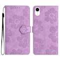 Miniatyrbillede 1 af 5: Blomstermønstret anti-drop telefoncover i PU-læder med stativ og pung til iPhone XR 6,1 tommer Multicolor Style B