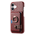 Miniatyrbild 2 av 5: Y2 Fodral till iPhone 16 med Ringhållare, Ställ, Kortfack, Läder Skal - Date Apricot Multicolor Red