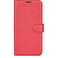 Miniatyrbillede 5 af 5: Læder telefoncover med pung og litchi-tekstur til iPhone 16 Multicolor Style C