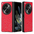 Pikkukuva 1 / 5: Oppo Find N3 5G/OnePlus Open -kotelo, ristikkäiskuvioitu kumipinnoitettu PU-nahka + PC-älypuhelinkuori Multicolor Style C