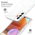 Pikkukuva 2 / 5: Samsung Galaxy A34 5G Kamerasuojattu 3-in-1 Läpinäkyvä TPU+PC Puhelinkotelo Multicolor Style B