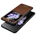 Pikkukuva 1 / 5: SULADA Samsung Galaxy Z Flip5 5G Naarmuuntumaton Puhelinkotelo PU-nahkapäällysteinen TPU-suojus Multicolor Style C