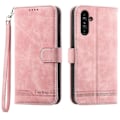 Pikkukuva 1 / 5: DIERFENG DF-03 Samsung Galaxy A15 4G -puhelinkotelo, iskunkestävä nahkainen jalustallinen lompakkokotelo Multicolor Style D