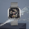 Miniatyrbillede 3 af 4: Skmei 9184 Herre Firkantet Tourbillon Automatisk Mekanisk Ur Guld