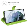 Miniatyrbillede 5 af 5: Wallet Design Læder Telefon Cover Folio Flip Cover med Støttefod til Samsung Galaxy S21 FE Multicolor Style F