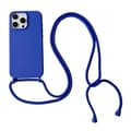 Miniatyrbilde 1 av 5: Kryssbody-snordeske i flytende silikon til iPhone 13 Pro - Grå Multicolor Blue