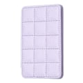 Pikkukuva 1 / 5: BFK01 3D-ruudukkokuvioinen puhelimen takakorttiteline, itseliimautuva PU-nahkainen korttitasku - Vihreä Multicolor Purple