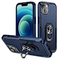 Pikkukuva 1 / 5: iPhone 15 PC+TPU Iskunkestävä Suojakuori Pudotussuojaava Puhelinkotelo Sormuksella ja Jalustalla Multicolor Style F