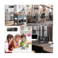 Miniatyrbild 4 av 4: 13 tum Display Led Digital Väggklocka Fjärrkontroll Bord Väckarklocka Datum Vecka Timer Automatisk Di