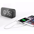 Miniatyrbillede 4 af 5: Digitalt Vækkeur Til Soveværelser, Sengelampe Med 6 Lysstyrkeniveauer, Snooze (sort udseende+
