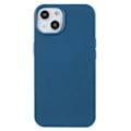 Miniatyrbild 1 av 5: För Iphone 15 Starry Sky Series Matt biologiskt nedbrytbart case Wheat Straw+tpu Hybrid Phone Cover Blue