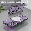 Miniatyrbild 5 av 5: Skyddsfodral med Ställ för iPhone 15 Pro Max PC+TPU Mobilskal Kompatibelt med MagSafe Multicolor Style C