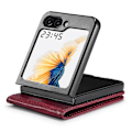 Miniatyrbillede 4 af 5: LC.IMEEKE PU læder telefoncover med RFID-blokering og kortslot til Samsung Galaxy Z Flip5 5G Multicolor Style C