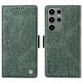 Miniatyrbillede 1 af 5: YIKATU YK-005 Telefonpung Etui til Samsung Galaxy S23 Ultra med Hudvenligt Læder og Støttefunktion Multicolor Style D