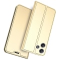 Miniatyrbilde 1 av 5: For Xiaomi Redmi 12 5g/poco M6 Pro 5g Kortspor Telefondeksel Støtsikkert PU Lær Stativ Telefonveske Gold