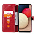Miniatyrbillede 4 af 5: PU Læder Wallet Stand Folio Flip Beskyttende Telefon Cover til Samsung Galaxy A03s (164.2 x 75.9 x
