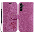Miniatyrbillede 1 af 5: PU læder cover med mønster og stander pung beskyttelses telefoncover til Samsung Galaxy A14 5g Rose