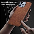 Pikkukuva 4 / 5: iPhone 15 Pro -puhelimen suojakuori, retro PU-nahka + TPU + PC -puhelinkotelo Multicolor Style D