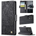 Miniatyrbild 2 av 5: För Samsung Galaxy A33 5G Fodral AUTSPACE A11 RFID-blockerande Retro Läder Mobiltelefon Plånboksfodral Multicolor Black
