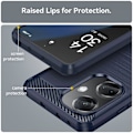 Pikkukuva 5 / 5: Oppo K11 5G/OnePlus Nord CE3 5G puhelinkotelo hiilikuitukuvio pehmeä TPU harjattu suojus Multicolor Style C