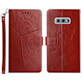 Miniatyrbillede 1 af 5: Imprægnering Y-formet Linje Anti-drop Beskyttelse Tegnebog Stativ Læder Telefon Cover til Samsung Multicolor Style C