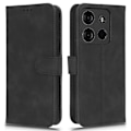 Miniatyrbilde 1 av 5: For TECNO Spark Go 2023 4G PU Lær Flip Case Hud-Berøring Stativ TPU Indre Skall Telefon Deksel