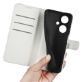 Miniatyrbild 4 av 5: Phone case för Oppo K11 5g plånbok Litchi Texture Shell anti-scratch Stativ Pu Läder Cover White