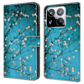 Pikkukuva 1 / 5: Xiaomi 15 Pro -kotelo korttipaikalla, kuvio painettu TPU+PU-nahkainen läppäpuhelimen suojus Multicolor Flower Branch