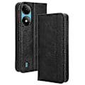 Miniatyrbild 1 av 5: För Zte Blade A33s Case Stativ Retro Cover Black
