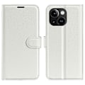 Pikkukuva 1 / 5: Puhelinlaukku jalustalla iPhone 15 Plus -puhelimelle, PU-nahkainen lompakkokotelo Multicolor Style B