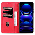 Miniatyrbillede 2 af 5: AZNS Etui til Samsung Galaxy A06, Ko Lædertekstur PU Læder Wallet Telefon Cover - Grøn Multicolor Red