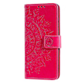 Miniatyrbillede 4 af 5: Præget Mandala Blomst Pung Læder Etui med Rem til Samsung Galaxy A52 4G/5G/A52s 5G Multicolor Style D