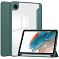 Miniatyrbillede 1 af 5: Til Samsung Galaxy Tab A9 Etui PU+TPU+Akryl Klar Bagside Tablet Cover med Penholder Multicolor Style A