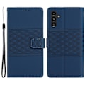Miniatyrbillede 1 af 5: Til Samsung Galaxy A35 5G Telefon Cover Præget Rombe Tegnebog Stativ Læder Cover Multicolor Style E