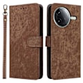 Miniatyrbillede 1 af 5: Til Xiaomi Redmi K80 5G/K80 Pro 5G Wallet Case RFID-blokering PU Læder Cover Stand View - Grøn Multicolor Brown