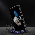 Pikkukuva 4 / 5: Honor Magic7 Pro 5G -kotelo, 3D-kuvioitu PU-nahkainen lompakkokotelo jalustalla Multicolor Two Feathers
