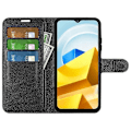 Pikkukuva 2 / 5: Xiaomi Poco M5 4G Folio Flip -puhelinkotelo PU-nahkaa suojakannella ja lompakkotelineellä Multicolor Style A